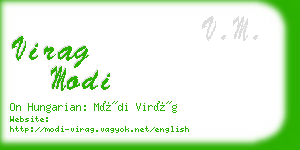 virag modi business card